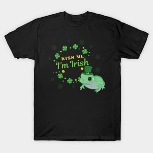 Kiss Me I'm Irish Frog T-Shirt